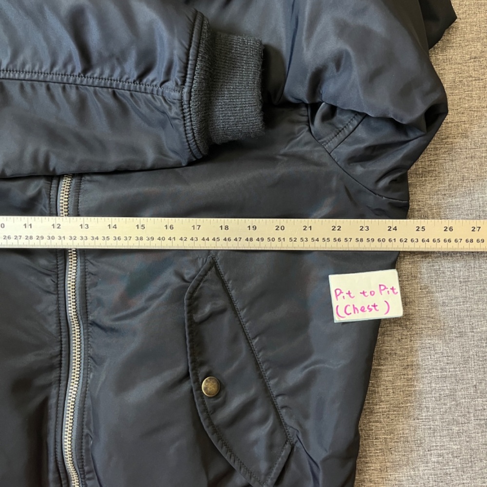 Polo Ralph Lauren Coastal Military Twill Bomber Jacket - Men's Size L - Blue - Picture 9 of 10
